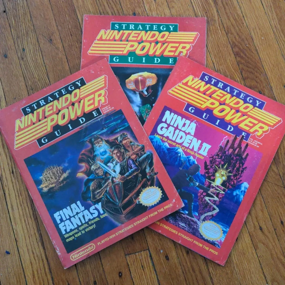 Vintage 90s Nintendo Power Strategy Guides